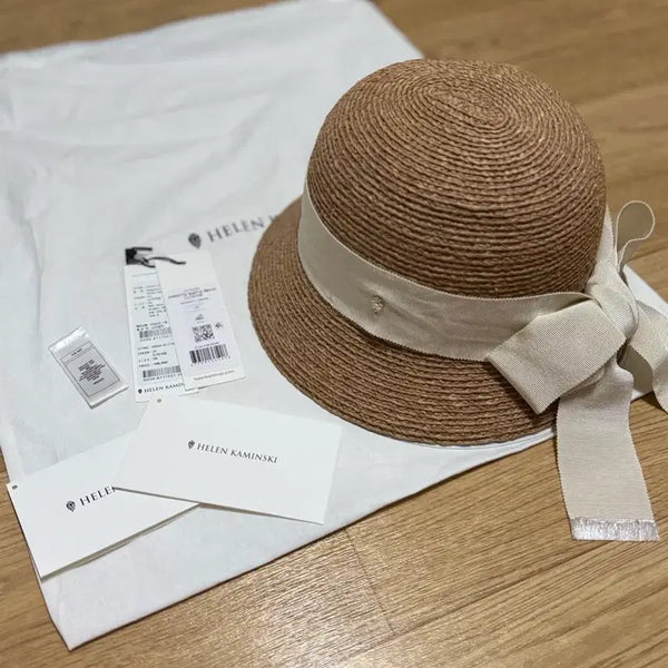 [BUNJANG] HELEN KAMINSKI Pipet Raffia Braid Cloche Hat / 헬렌카민스키 피펫 라피아 브레이드 클로슈_누가크림
