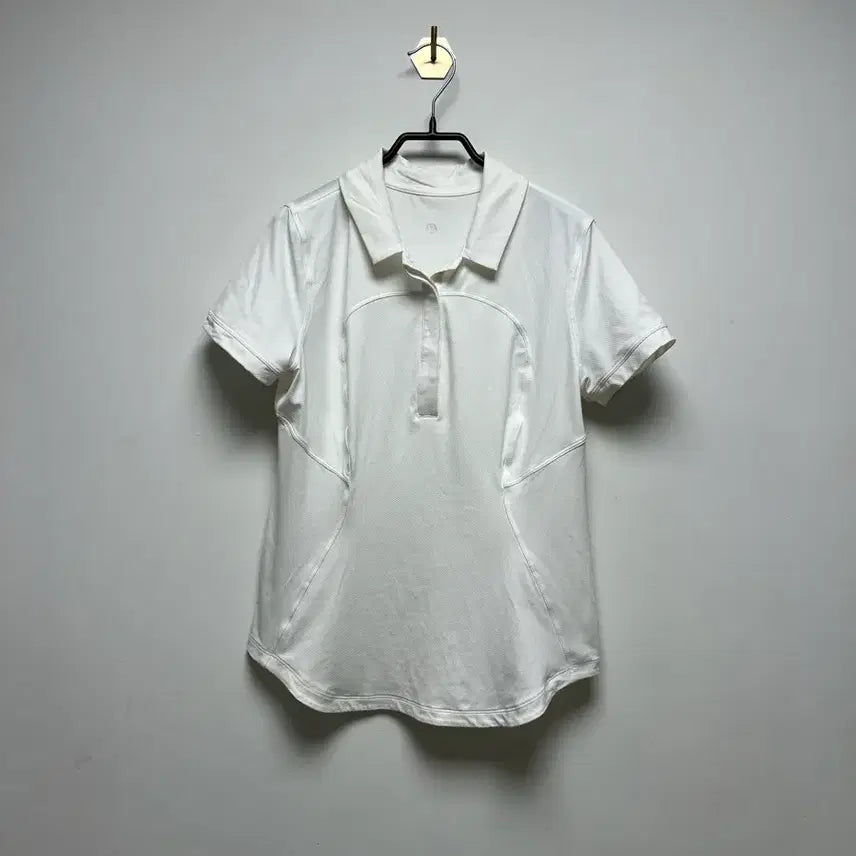 [BUNJANG] Lululemon White Polo Shirt Size 6 / 룰루레몬 화이트 카라티 (6)
