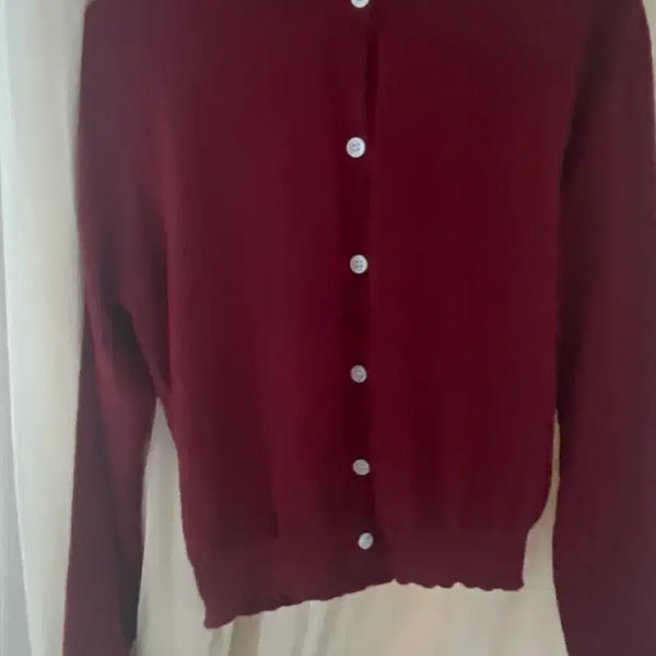 [BUNJANG] Burgundy Cardigan / 버건디 가디건