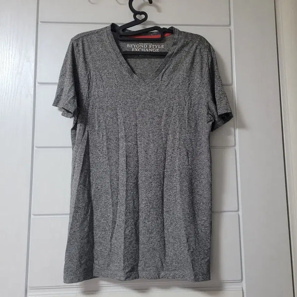 [BUNJANG] Beyond Style Exchange V-Neck Short Sleeve T-Shirt (Grey, M) / 비욘드 스타일 익스체인지 반팔 티셔츠 그레이