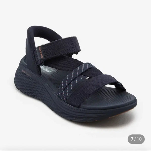 [BUNJANG] Skechers Max Cushion Slip-Ins Sandals Navy (230) / 스케쳐스 맥스쿠션 슬립인스 샌들 네이비 새상품 230
