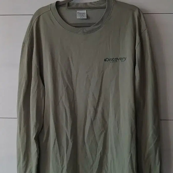 [BUNJANG] Discovery Khaki Logo Long Sleeve T-Shirt Size 105 / 디스커버리 반팔 티셔츠 105