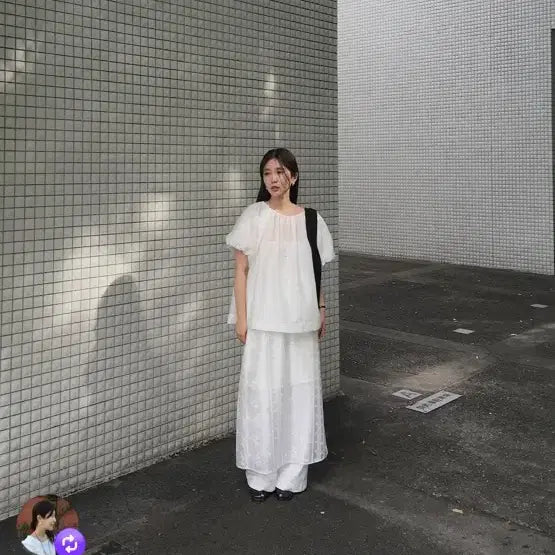 [BUNJANG] Whye Blouse White / Whye 블라우스