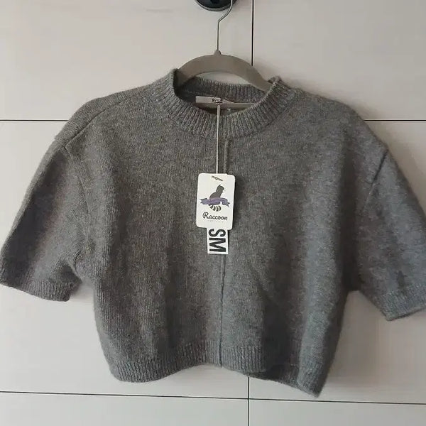 [BUNJANG] LYSM Raccoon Wool Blend Knit - Grey / LYSM 라쿤 니트 그레이 니트 새상품