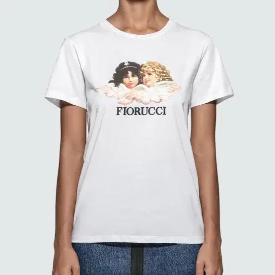 [BUNJANG] Fiorucci Vintage Angel Graphic T-Shirt White / 피오루치(Fiorucci) 빈티지 엔젤 그래픽 반팔 티셔츠 화이트