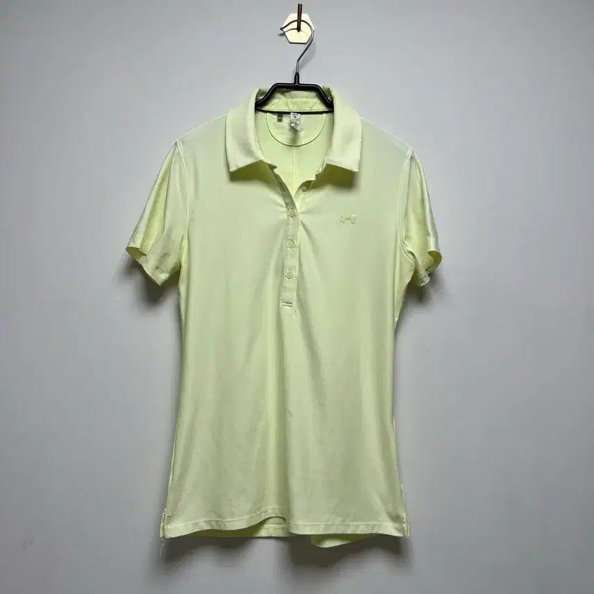 [BUNJANG] Under Armour Women's Golf Polo Shirt Neon Yellow (Size SM) / 언더아머 여성 골프 카라티 (SM, 네온옐로우)