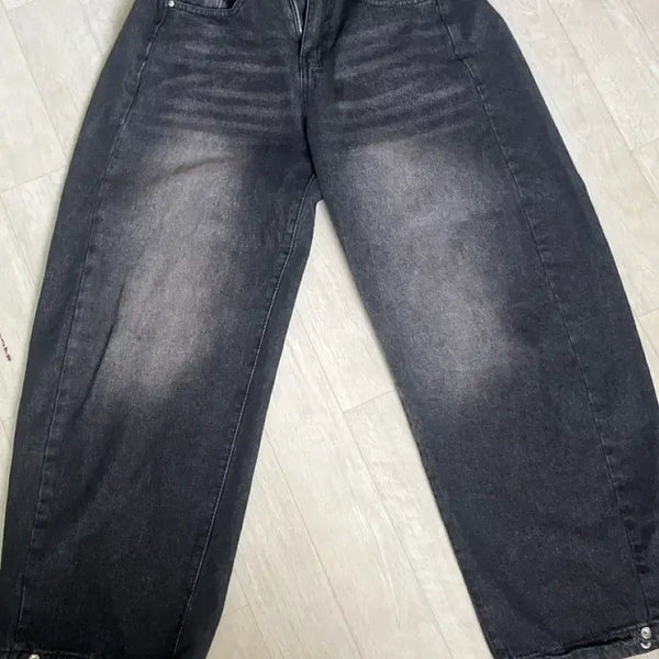[BUNJANG] Black Indigo Denim Pants / 흑청
