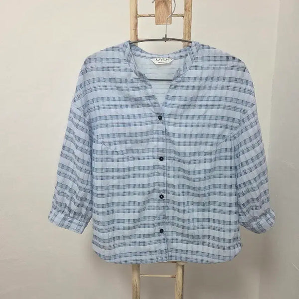 [BUNJANG] Olivia Lauren Seersucker Blouse / 올리비아로렌 시어서커 블라우스 2026년제품