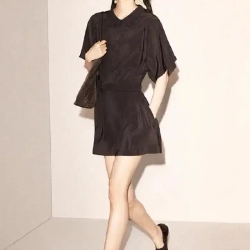 [BUNJANG] COS Belted Modal Jumpsuit Brown / 코스 벨티드 모달 점프슈트 브라운