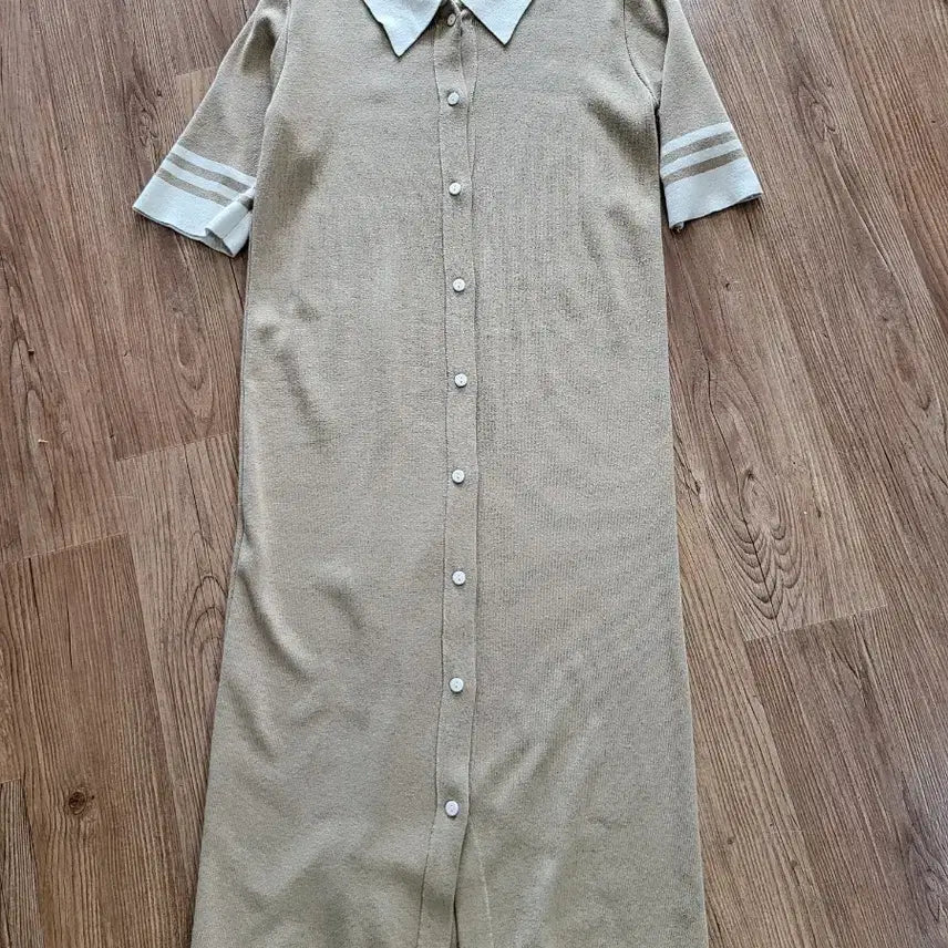 [BUNJANG] Maison de Mare Knit Long Dress Beige One Size / 메종드마레 원피스 니트 베이지 롱원피스 프리사이즈 총기장107센티