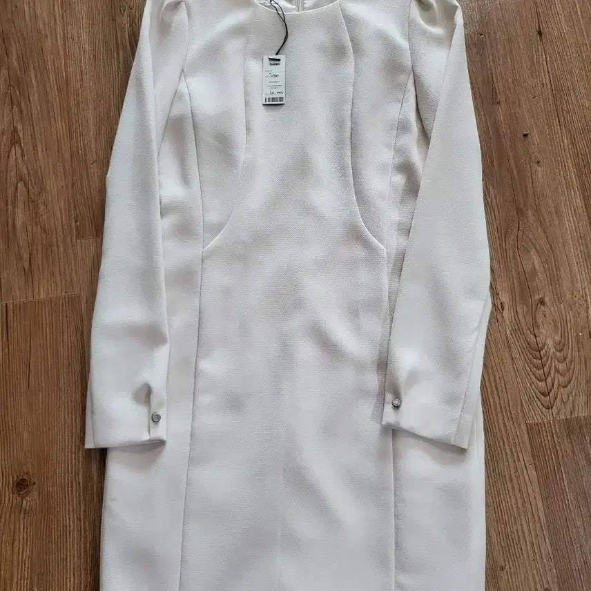 [BUNJANG] Ivory Midi Dress (Size 55) / 아이보리 원피스  하객룩 새제품 55사이즈