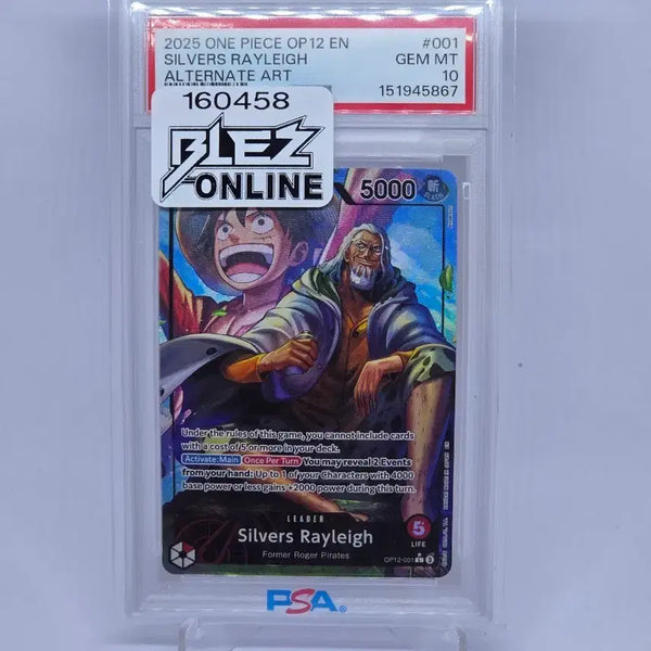 [BUNJANG] One Piece OP12 Silver Rayleigh Alternate Art Leader Card / 2025 원피스 op12 사제의연 리더페레 레일리 루피 가프 쿠잔