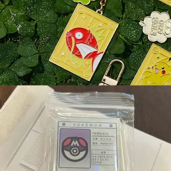 [BUNJANG] Lotteria, CGV Pokemon Master Ball Magnet & Magikarp Metal Keyring Bundle / 일괄원가) 롯데리아 마그넷 포켓몬 CGV 포켓몬 행운의 메탈 키링 잉어킹 마스터볼