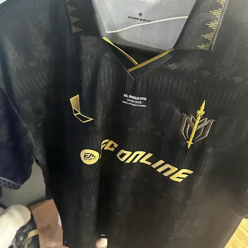[BUNJANG] Icon Match Sphere Uniform Black Hazard 2XL / 아이콘 매치 스피어  유니폼 블랙 아자르 2XL