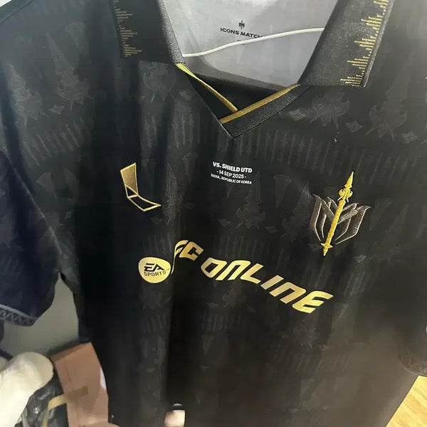 [BUNJANG] Icon Match Sphere Uniform Black Hazard 2XL / 아이콘 매치 스피어  유니폼 블랙 아자르 2XL