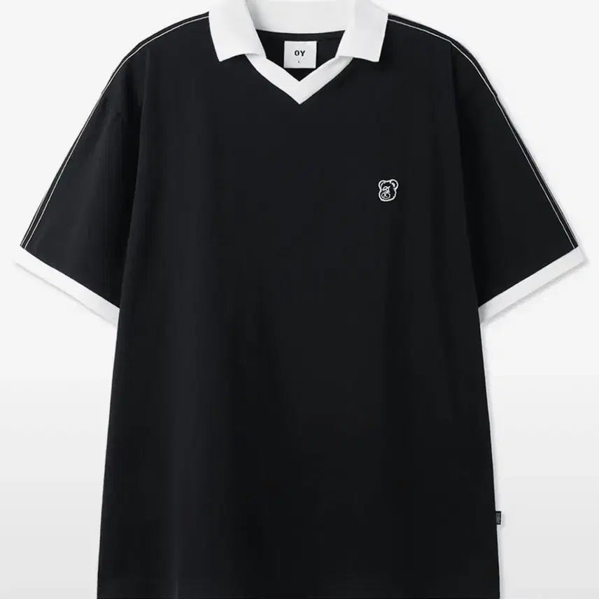 [BUNJANG] OY Color Block Polo Shirt Black L / 오와이 카라티셔츠
