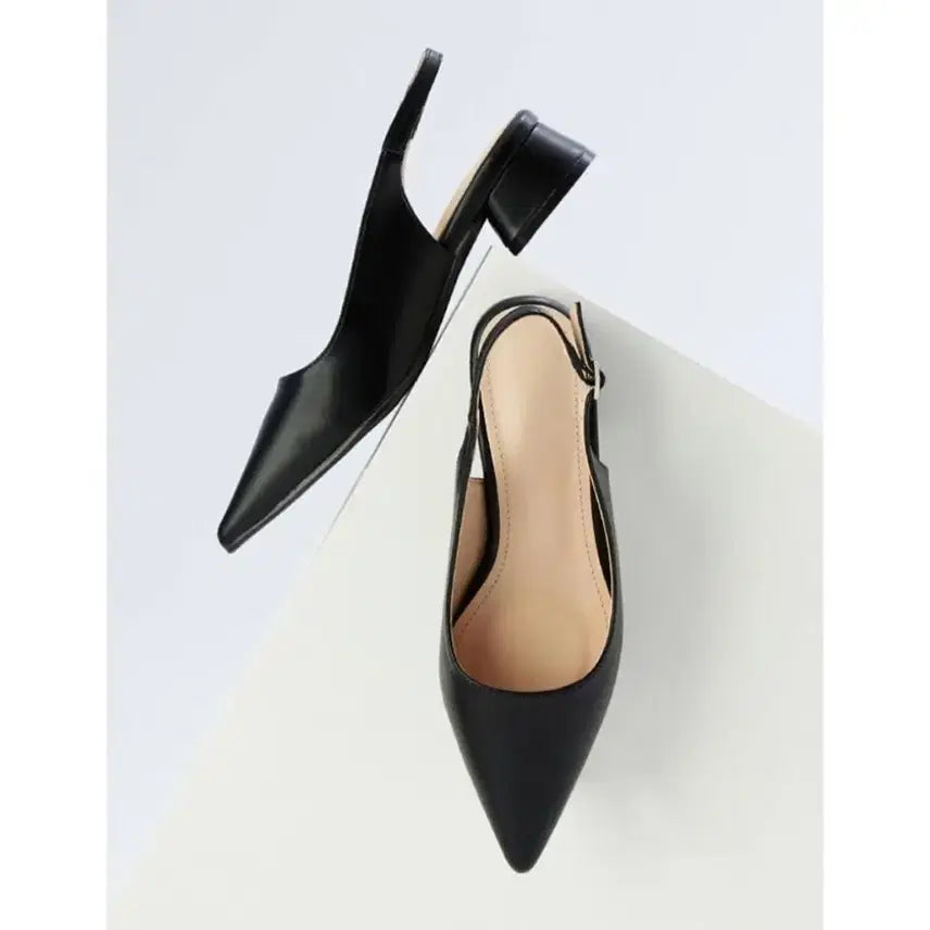 [BUNJANG] Shuupen Basic Point Slingback Shoes Black / [새상품/정가3.9]기본 포인트 슬링백 230 블랙