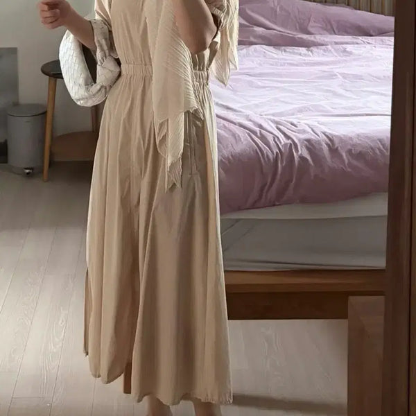 [BUNJANG] LIST V-Neck Long Dress / LIST 리스트 브이넥 롱 원피스