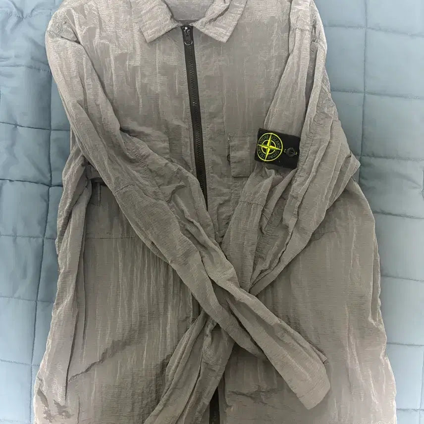 [BUNJANG] Stone Island 19SS Windbreaker Jacket L Grey / 19SS 시즌 스톤아일랜드 바람막이 L 그레이