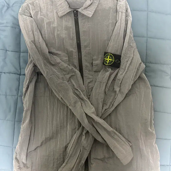 [BUNJANG] Stone Island 19SS Windbreaker Jacket L Grey / 19SS 시즌 스톤아일랜드 바람막이 L 그레이
