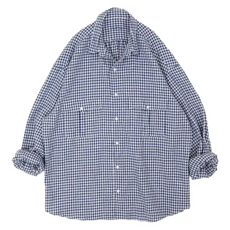 [BUNJANG] Porter Classic Linen Gingham Roll-up Shirt / 포터클래식 린넨 깅엄 롤업 셔츠 판매