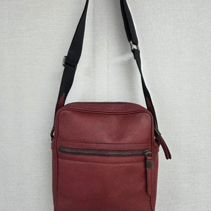 [BUNJANG] Burberry Leather Crossbody Bag Wine / 버버리 크로스백 와인색   정품