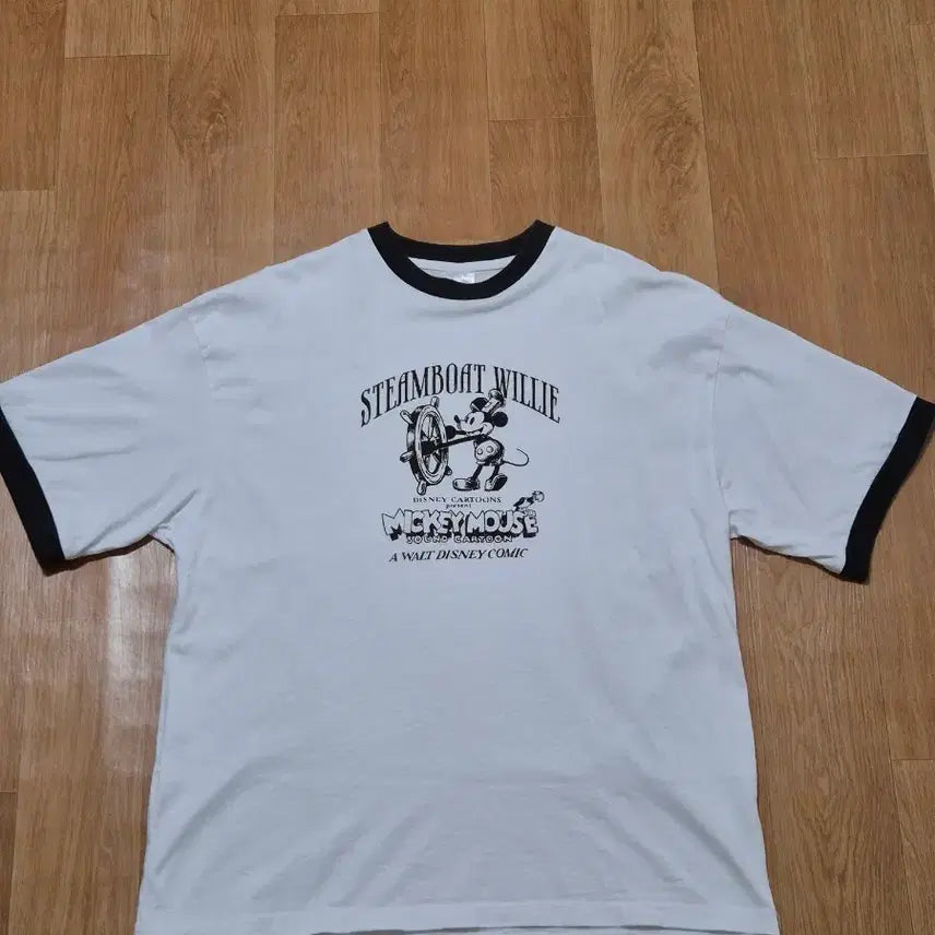 [BUNJANG] Disney 100th Anniversary Mickey Mouse Ringer T-Shirt (M) / 디즈니 100주년 미키마우스 링거티