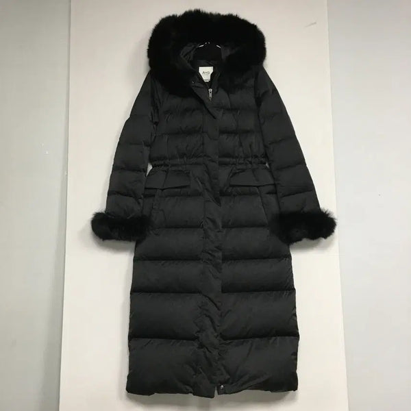 [BUNJANG] The Edge Premium Fox Goose Long Padding (Size 55) / 더엣지 프리미엄 폭스 구스 롱패딩 55