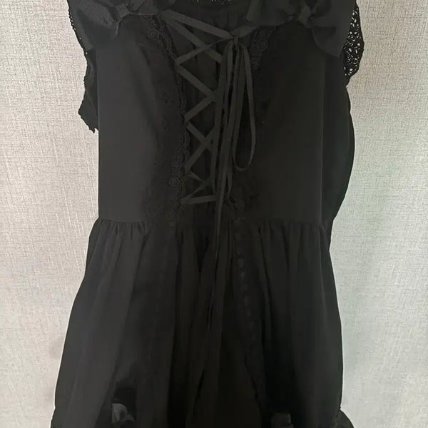 [BUNJANG] Bodyline Goth Lolita Jumpsuit / 바디라인 고스로리 점스카