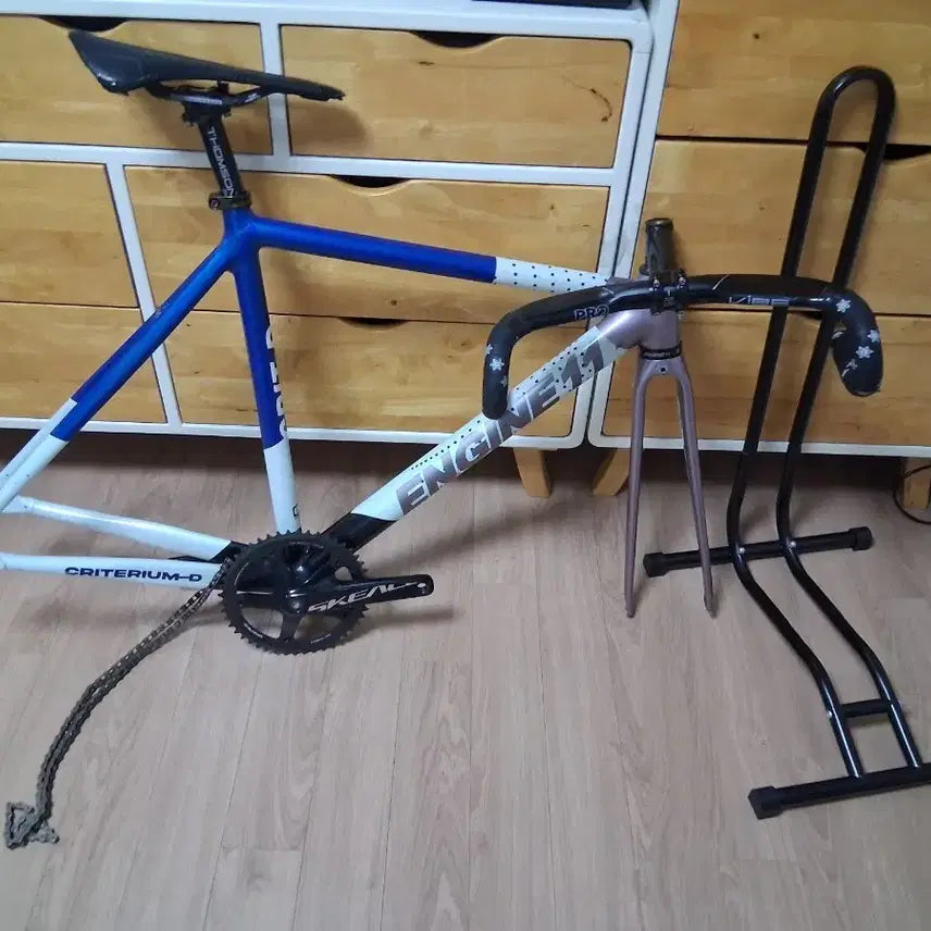 [BUNJANG] Engine11 CrMo Frame Set - Metal Blue / 엔진11 메탈블루 판/대