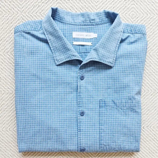 [BUNJANG] Thomas More Blue Calm Indigo Shirt L / 26년 신상 토마스모어 블루캄 인디고 셔츠 L