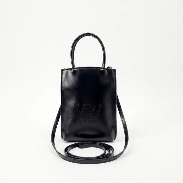 [BUNJANG] Vera Wang Mini Tote Bag Crossbody Black / 베라왕 미니 백 블랙 새상품 토트백 크로스백