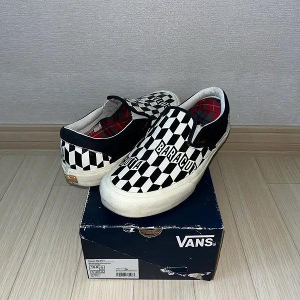 [BUNJANG] Vans Vault x Baracuta Classic Slip-On VLT LX Black Checkerboard / 반스 볼트 x 바라쿠타 클래식 슬립온 VLT LX 블랙 체커보드
