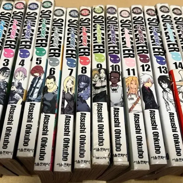 [BUNJANG] Soul Eater Complete Series (Volumes 1-16) Old Edition / 소울이터 만화책 구판 1권~16권