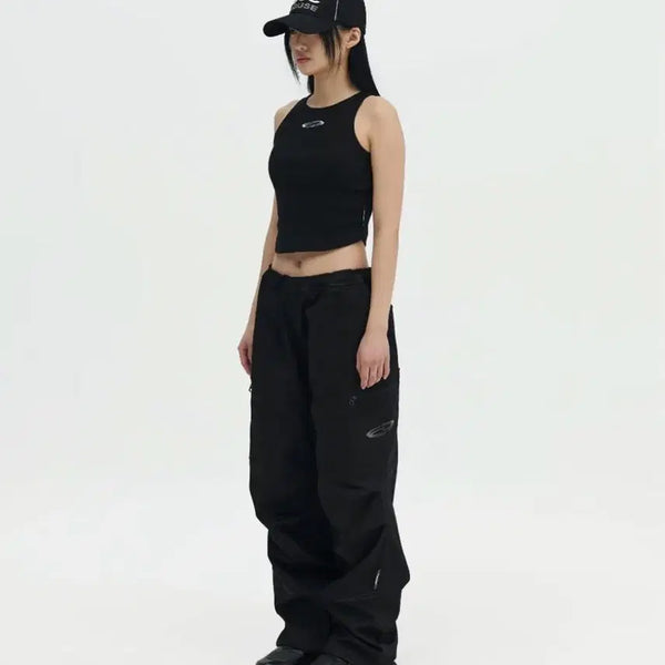 [BUNJANG] Opening Project Drawstring Cargo Pant - Black / 오프닝 프로젝트 Drawstring Cargo Pant - Black 3사이즈