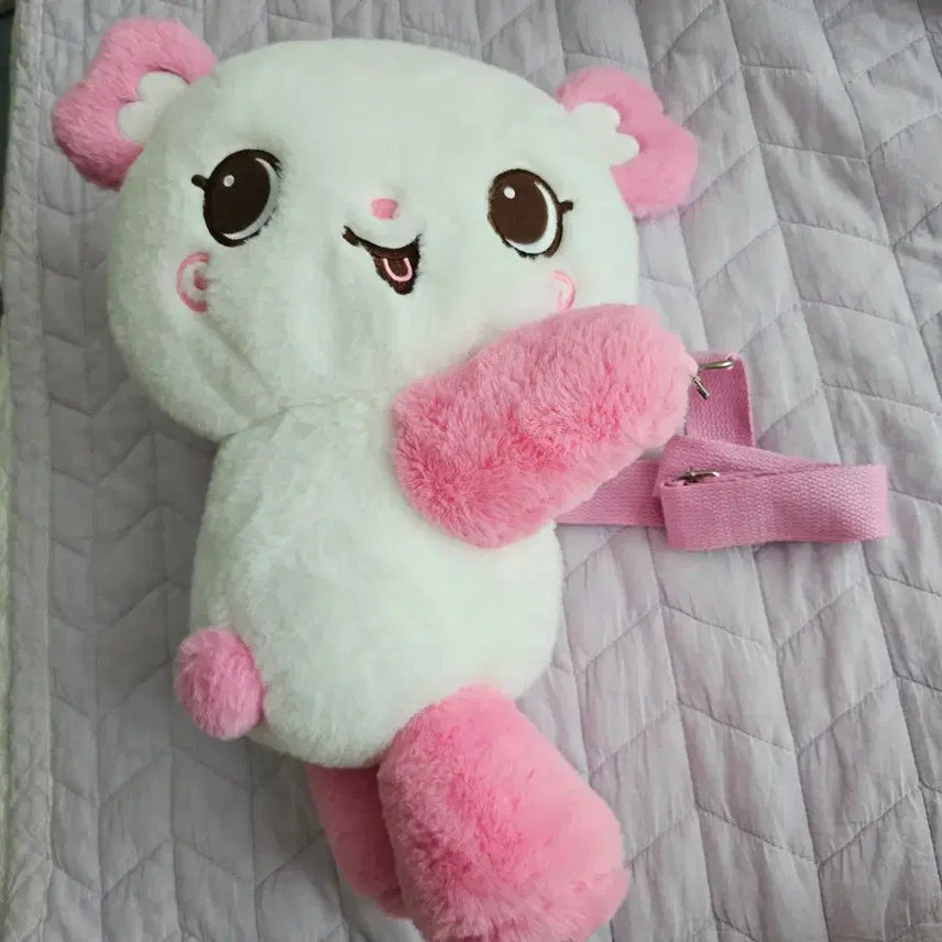 [BUNJANG] Wish Pang Bag Pink & White / 위시 팡이가방 (1번 외출)