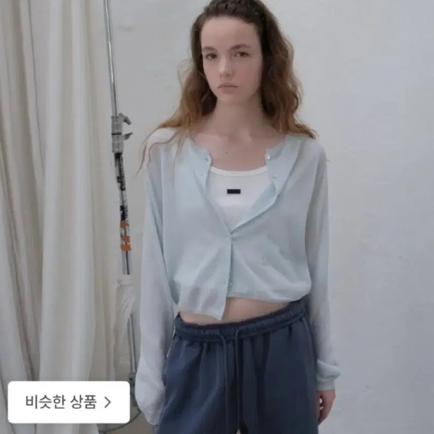 [BUNJANG] Poetto Cardigan Sky Blue / 포에토 가디건 (스카이블루)