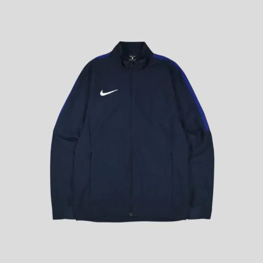 [BUNJANG] Nike Dri-FIT Academy 16 Woven Windbreaker Navy Blue White Swoosh Logo / 나이키 네이비 블루 화이트 배색 스우시 로고 사이드라인 드라이핏 아카데미16 이너메쉬 우븐 바람막이 S