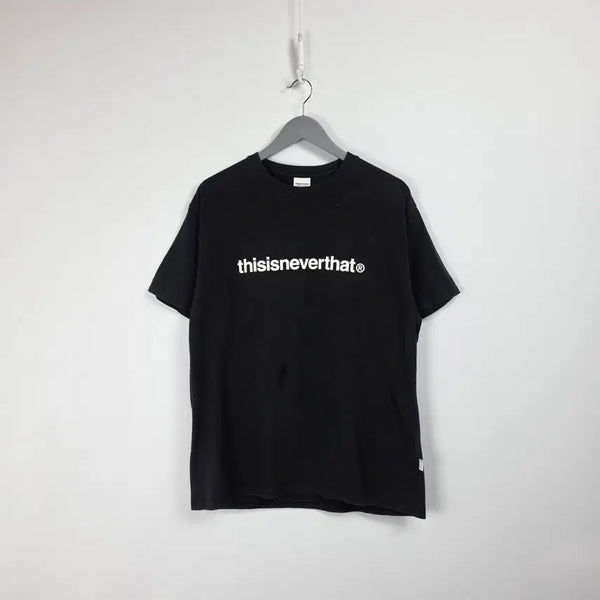 [BUNJANG] Thisisneverthat Black Logo Short Sleeve T-Shirt L / 디스이즈네버댓 블랙 로고 반팔티 남 100. 260805