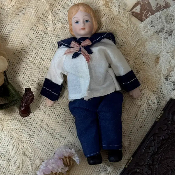 [BUNJANG] Vintage Bisque Doll Sailor Porcelain Doll / 세일러 빈티지 비스크돌 포셀린돌