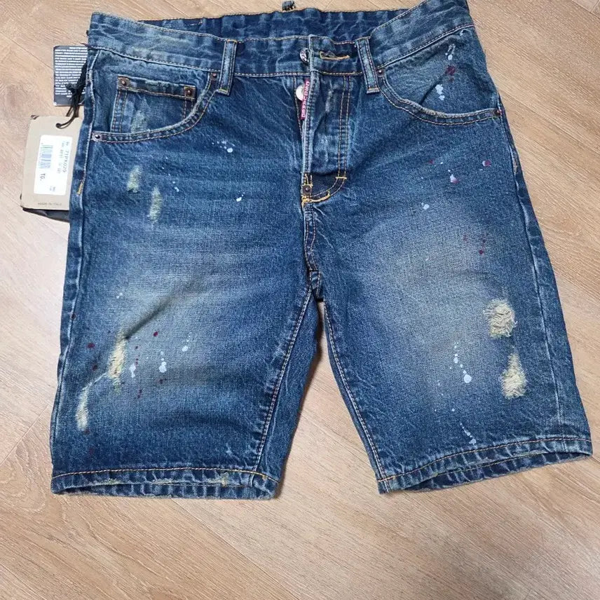 [BUNJANG] DSQUARED2 Paint Wash Denim Shorts / 디스퀘어드2 데님 반바지 페인트 워싱16