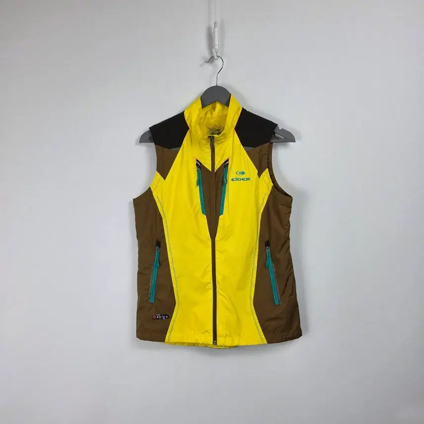 [BUNJANG] Eider Sleeveless Windbreaker Vest Yellow Brown Women's M / 아이더 민소매 바람막이 조끼 옐로우 브라운 여 95. 260805