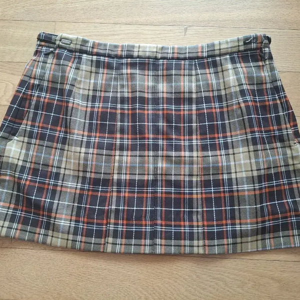 [BUNJANG] School Uniform Skirt - Checkered (Size 77) / 예쁜 여자교복 춘추용  교복치마 체크 짧치(77)