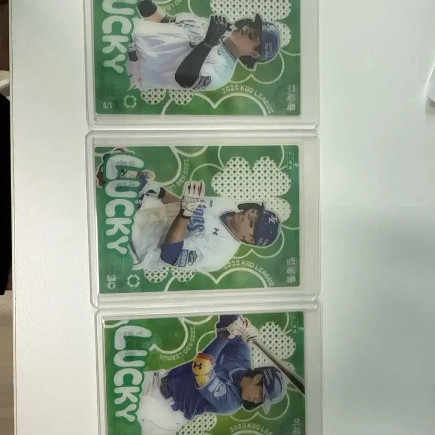 [BUNJANG] Samsung Lions Goo Ja-wook Kim Young-woo Lee Jae-hyun KBO Clover Card Set / 삼성라이온즈 구자욱 김영우 이재현 Kbo 클로버 카드 세트