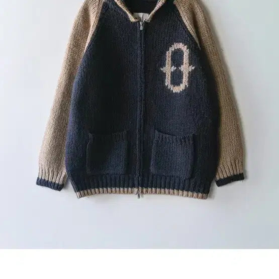 [BUNJANG] Ourself Heavy Wool Cardigan Navy/Oatmeal / [2]아워셀브스 헤비 울 가디건 네이비/오트밀