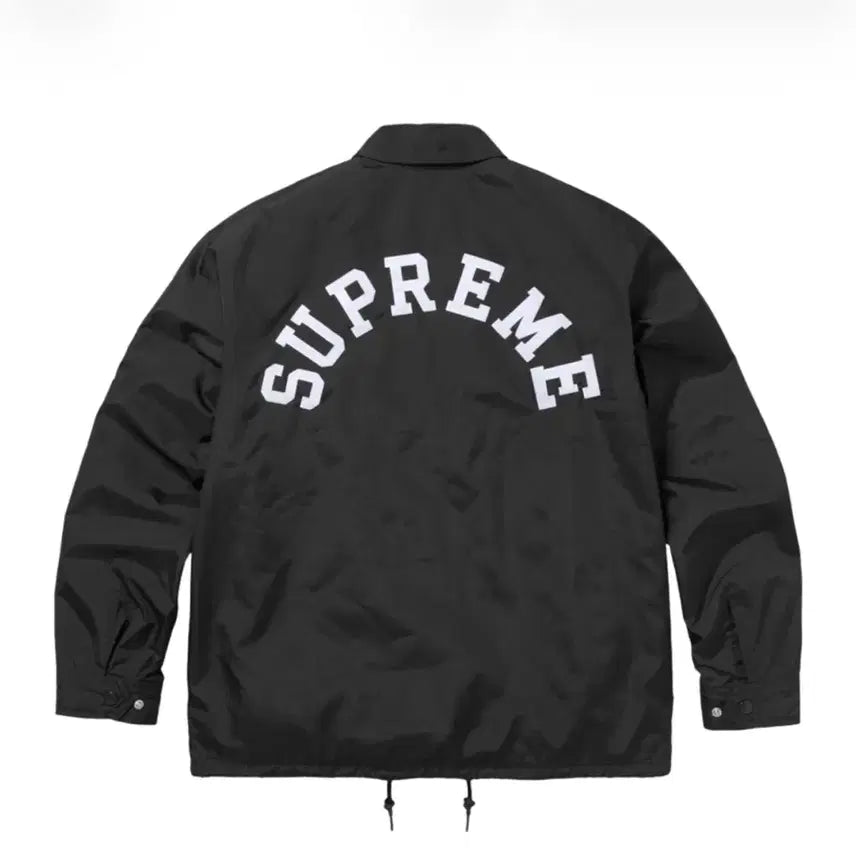 [BUNJANG] Supreme x Champion Coaches Jacket Black / 슈프림 x 챔피온 코치 자켓 블랙 - 24SS