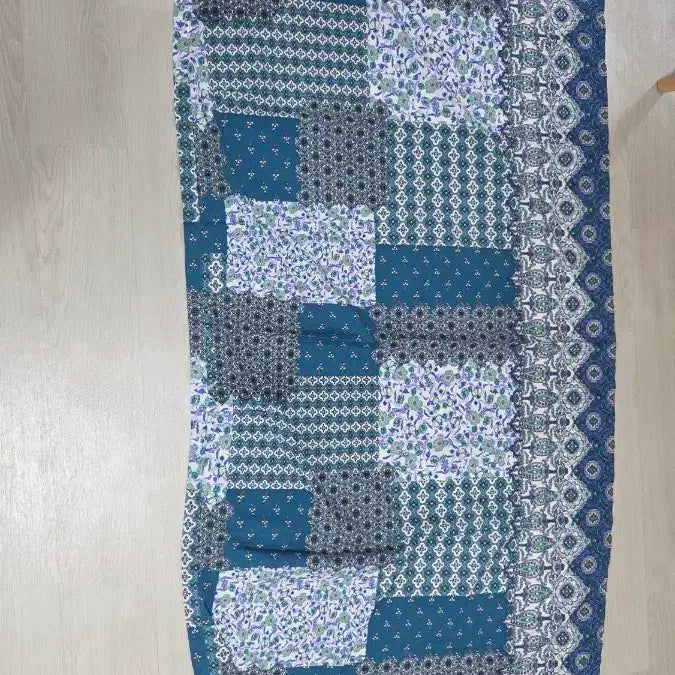 [BUNJANG] Patchwork Pattern Long Dress / 패치워크 패턴 롱 원피스
