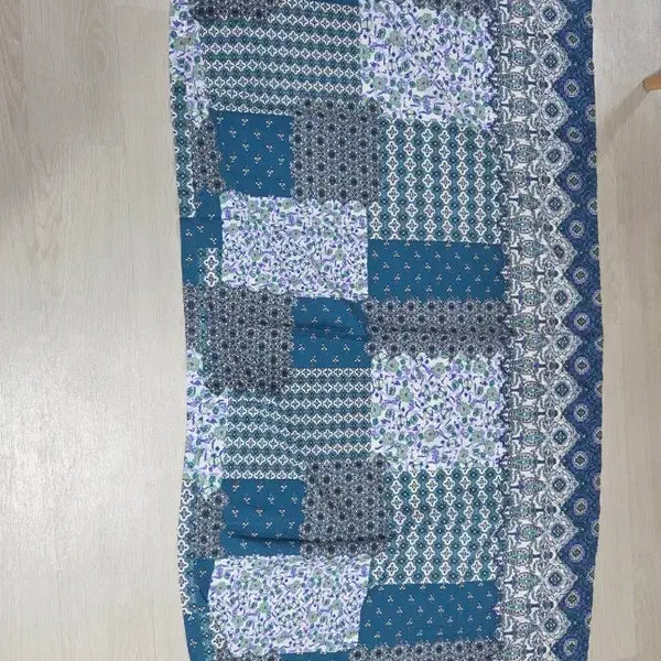 [BUNJANG] Patchwork Pattern Long Dress / 패치워크 패턴 롱 원피스