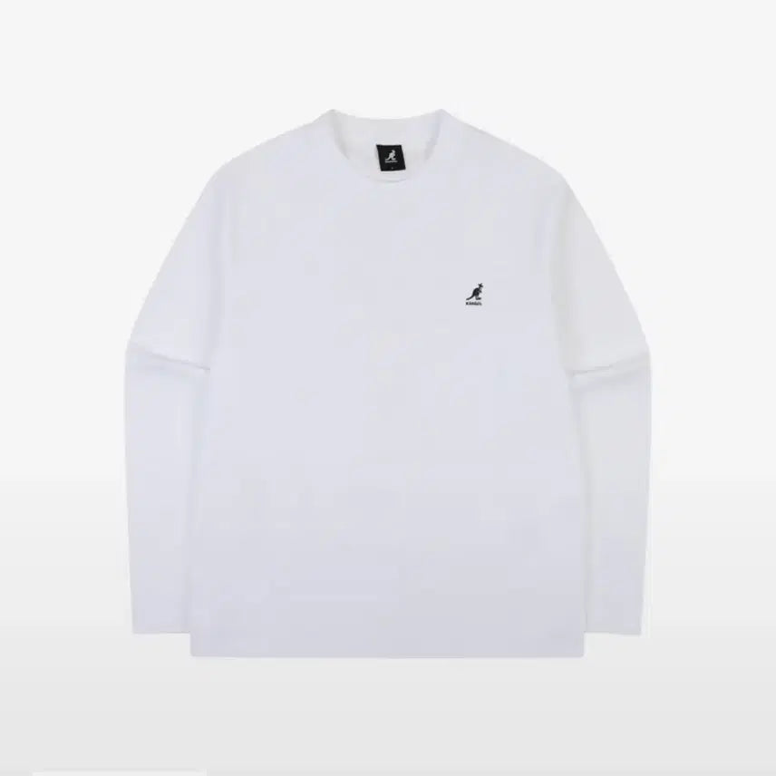 [BUNJANG] Kangol Basic Long Sleeve T-Shirt White / [미개봉 새상품]캉골 베이직 롱슬리브 티셔츠 화이트