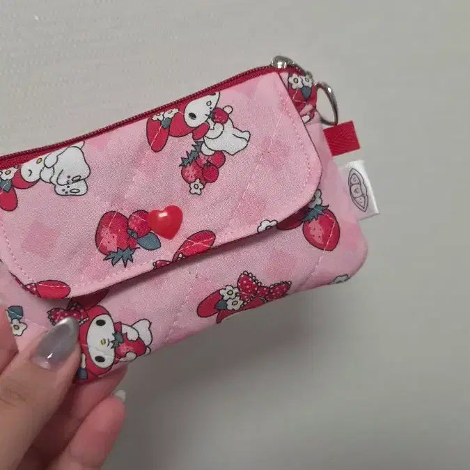 [BUNJANG] Handmade Strawberry My Melody Two-Way Card Holder / 딸기 마이멜로디 투웨이 카드지갑